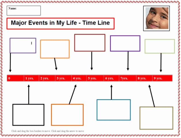 Editable Special Events In My Life Timeline  2 Kids Timeline Timeline Project Timeline Design Life Powerpoint Sample