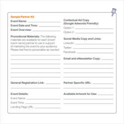 Costum Event Marketing Timeline Template  Sample