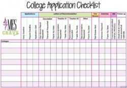 Free Costum College Application Checklist Spreadsheet  Google Search Ppt Sample