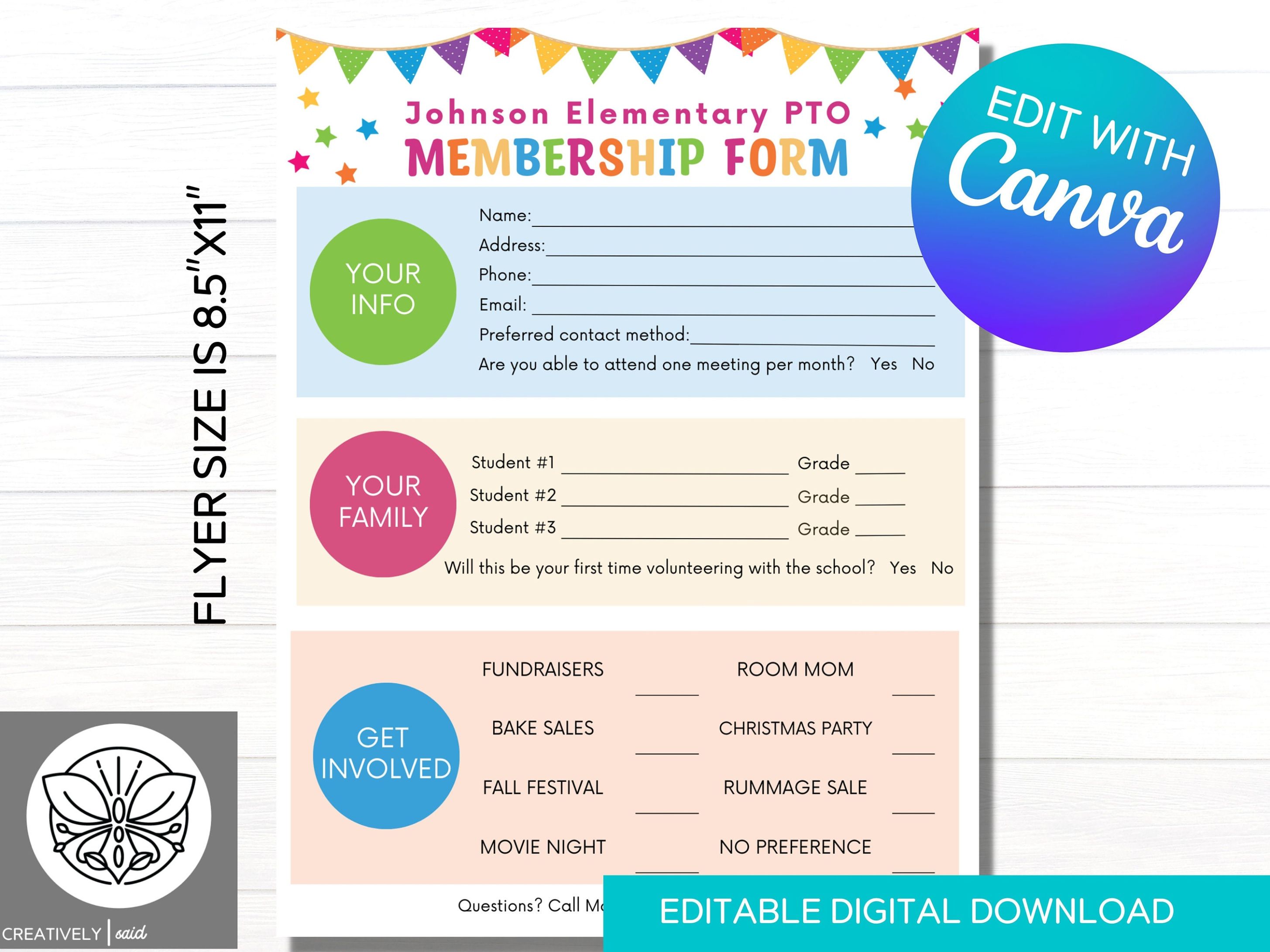 Free Editable Membership Sign Up Form Template Doc