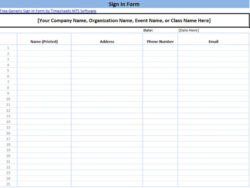 Free Radio Sign In And Out Sheet Template Excel Sample