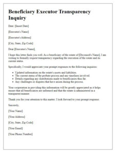 Blank Beneficiary Letter Of Instruction Template Doc