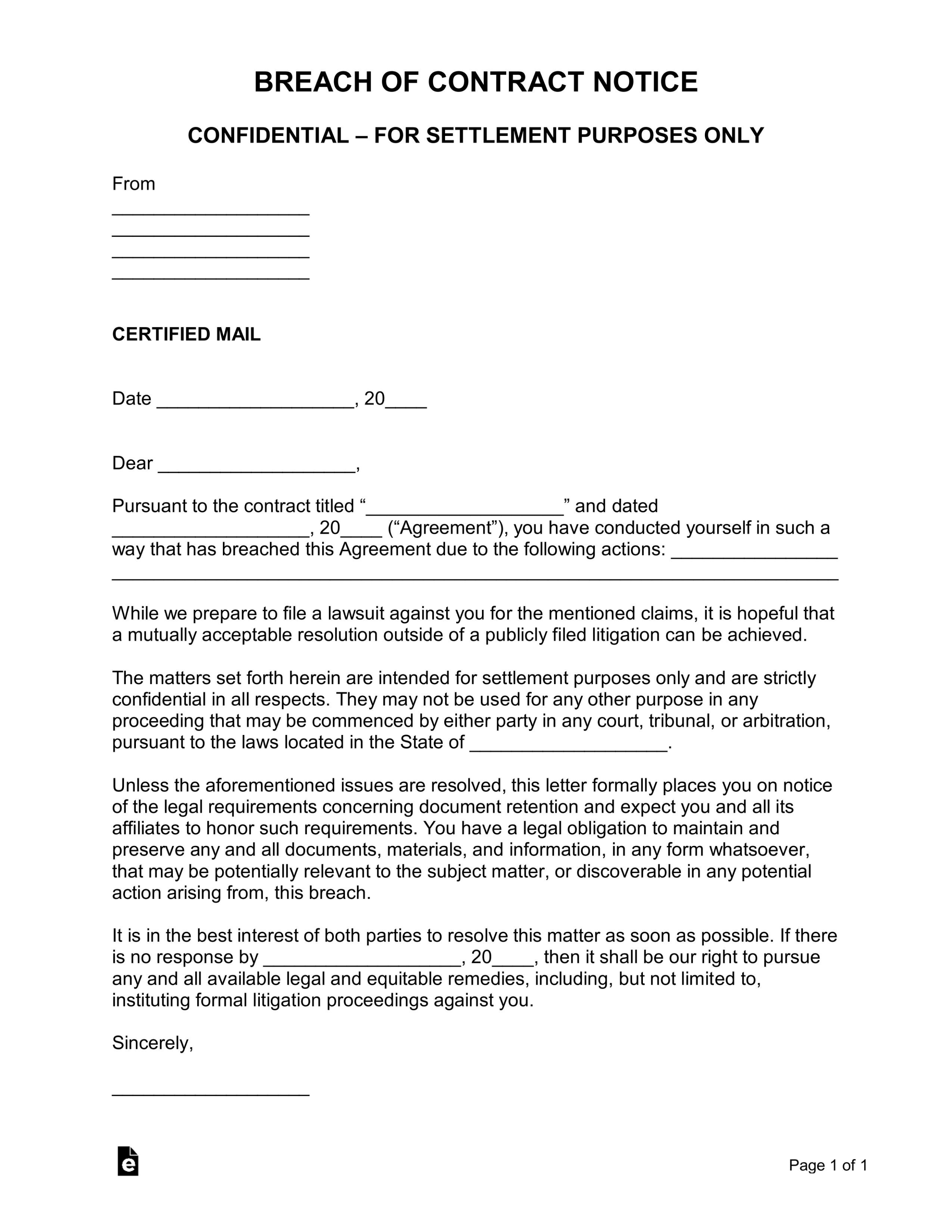 Blank Demand For Payment Letter Template Pdf