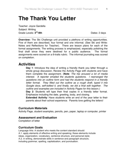 Blank Teacher Appreciation Week Letter Template Pdf