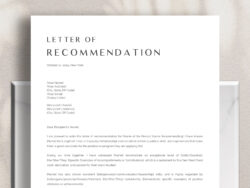 Editable Ask For Letter Of Recommendation Template Pdf