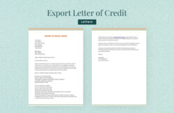Editable Credit Inquiry Explanation Letter Template Excel