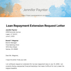 Editable Student Loan Forgiveness Letter Template Doc