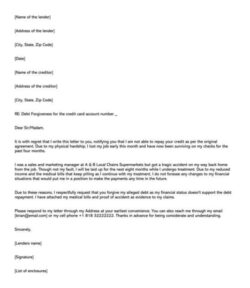 Editable Student Loan Forgiveness Letter Template Word