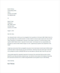 Free Blank Board Member Removal Letter Template Sample