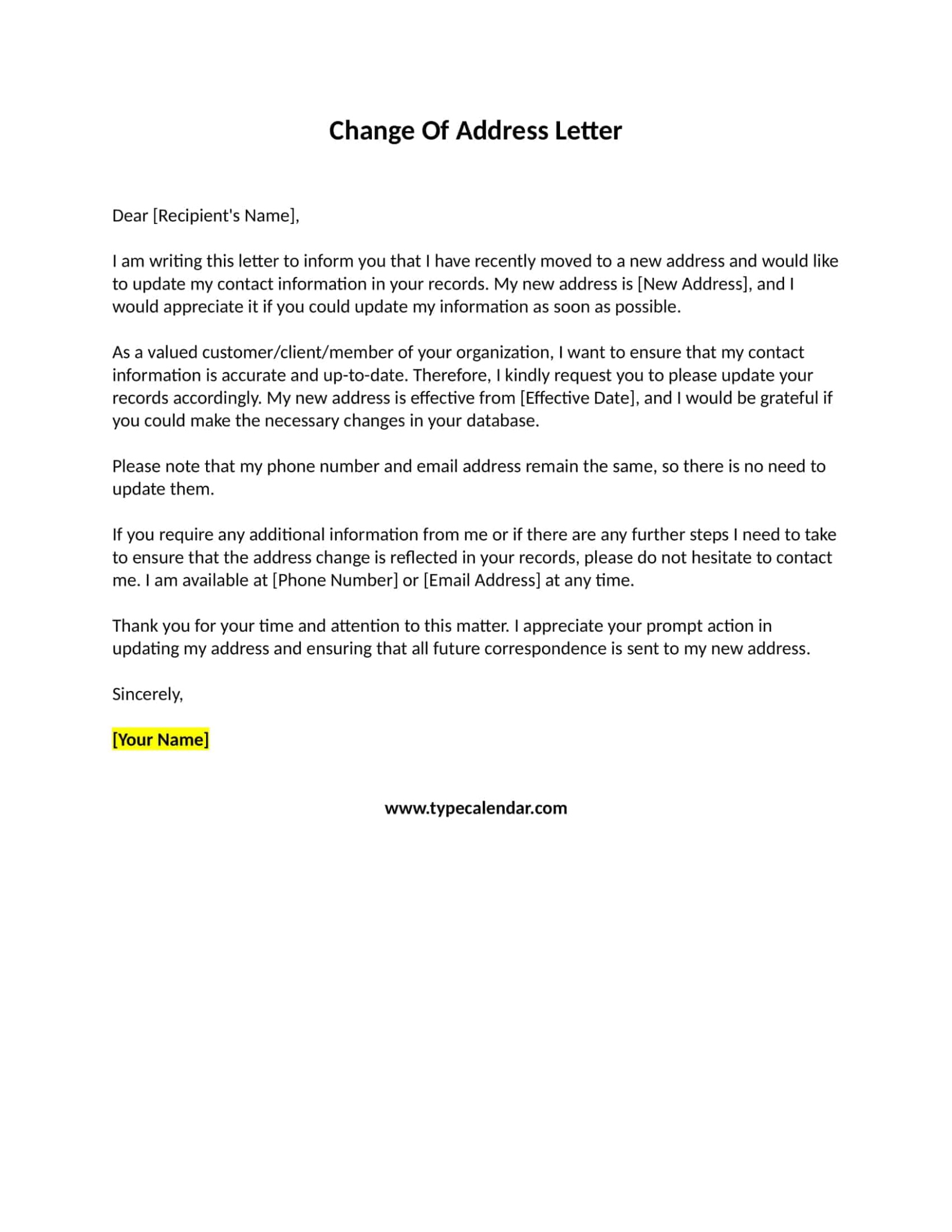 Free Printable Business Change Of Ownership Letter Template Pdf