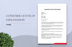 Free Printable Credit Inquiry Explanation Letter Template