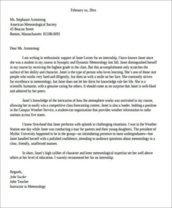 Printable Student Teacher Reference Letter Template