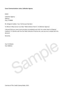 Sample Debt Collection Agency Letter Template Pdf