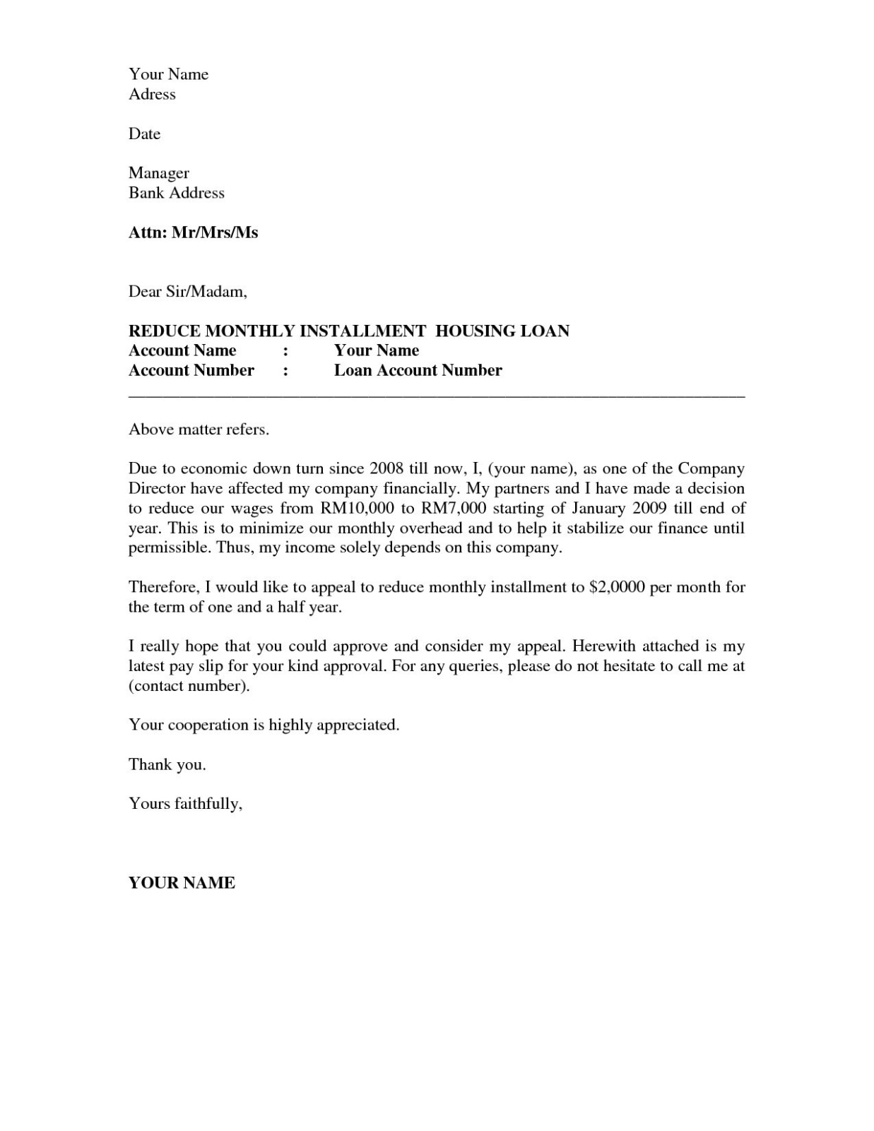 Sample Long Term Disability Appeal Letter Template Excel