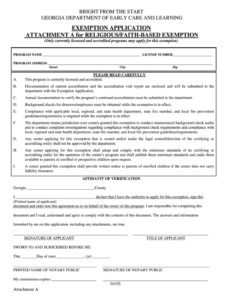 Sample Religious Exemption Homeschool Letter Template Example