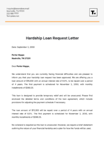 Blank Auto Loan Payoff Letter Template