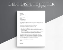 Blank Collection Agency Debt Validation Letter Template Doc