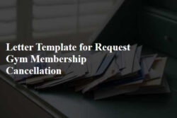 Editable Gym Membership Cancellation Letter Template Pdf