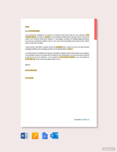 Editable Leadership Position Recommendation Letter Template Sample