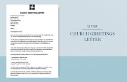 Free Blank Church Anniversary Invitation Letter Template Pdf