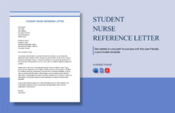 Free Blank Nursing School Letter Of Recommendation Template