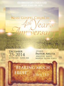 Printable Church Anniversary Invitation Letter Template Excel