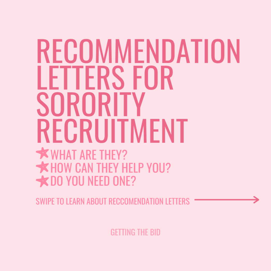 Printable Sorority Letter Of Recommendation Template Example