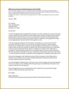 Sample Financial Aid Request Letter Template Excel