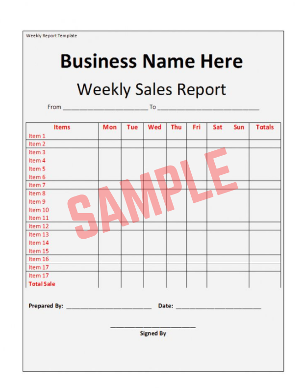 Real Estate Listing Activity Report Template