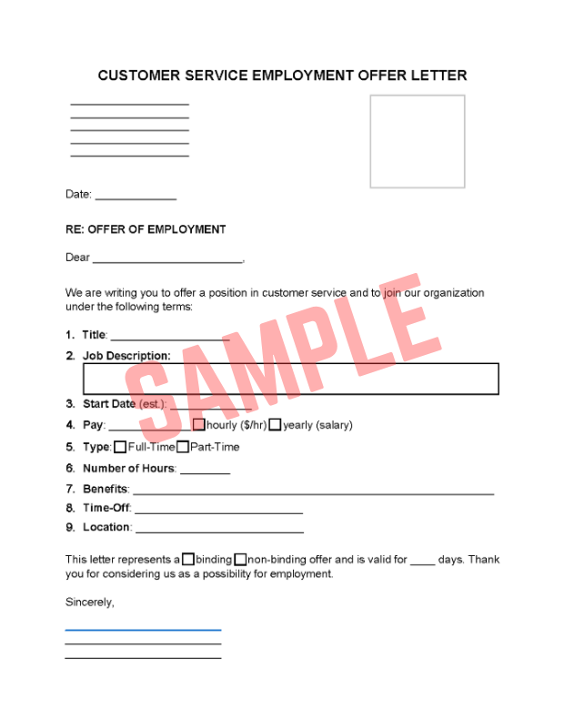 Rescind Employment Offer Letter Template